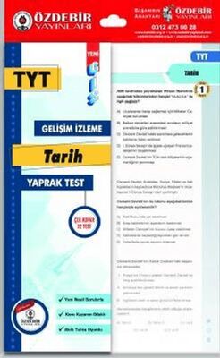 Özdebir Yayınları YKS TYT Tarih Yaprak Test - 1