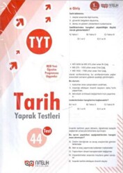 Nitelik Yayınları TYT Tarih Yaprak Testleri - Nitelik Yayınları