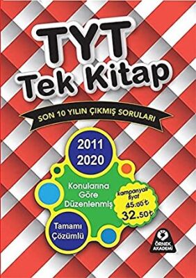 Örnek Akademi 2021 TYT Tek Kitap Son 10 Yılın Çıkmış Soruları - 1