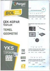 Pergel Yayınları YKS 1. Oturum Çek-Kopar Temel Geometri - Pergel Yayınları