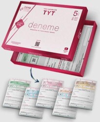 Üç Dört Beş Yayınları 2024 TYT Tüm Dersler 5 li Deneme - Üç Dört Beş Yayınları