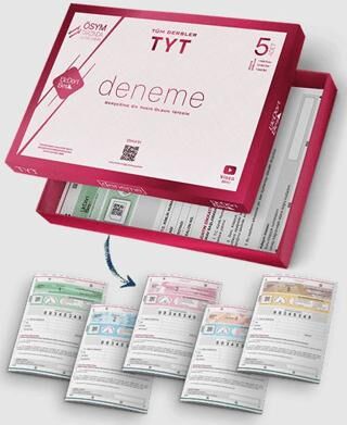 Üç Dört Beş Yayınları 2024 TYT Tüm Dersler 5 li Deneme - 1