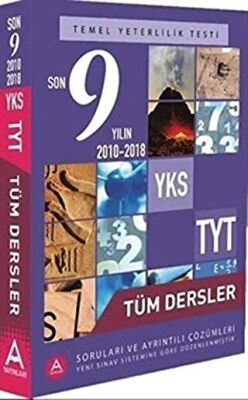 A Yayınları YKS TYT Tüm Dersler Son 9 Yılın Soruları ve Ayrıntılı Çözümleri 2010-2018 - 1