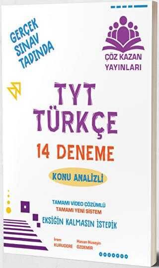 Çöz Kazan Yayınları TYT Türkçe 14 Analizli Deneme