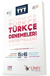 TYT Türkçe 15x40 Denemeleri - Limit Yayınları