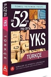 A Yayınları TYT Türkçe 52 Yılın Soruları ve Ayrıntılı Çözümleri 1966 - 2017 - A Yayınları
