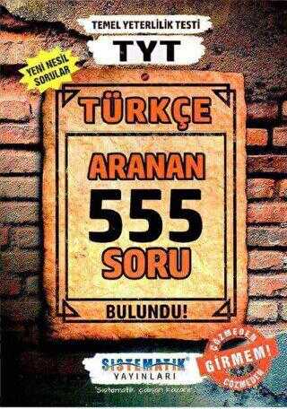 Sistematik Yayınları TYT Türkçe 555 Aranan Soru