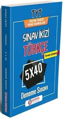 Kurul Yayıncılık TYT Türkçe Sınav ikizi Tamamı Çözümlü 5x40 Deneme Sınavı - 1