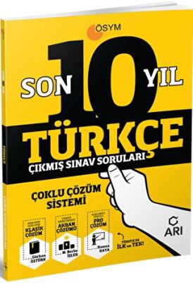 Arı Yayıncılık TYT Türkçe Son 10 Yıl Çıkmış Sınav Soruları - 1