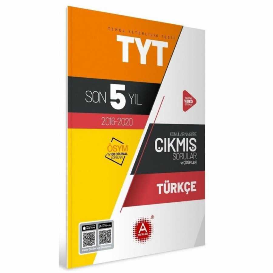 A Yayınları TYT Türkçe Son 5 Yıl Konularına Göre Tamamı Çözümlü Çıkmış Sorular