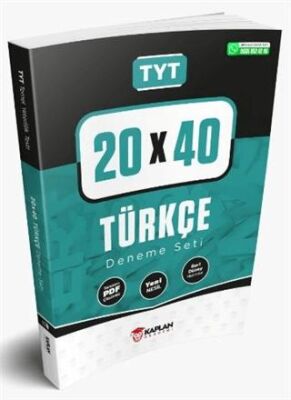 Kaplan Akademi TYT 20x40 Türkçe Deneme Seti Tamamı PDF Çözümlü - 1