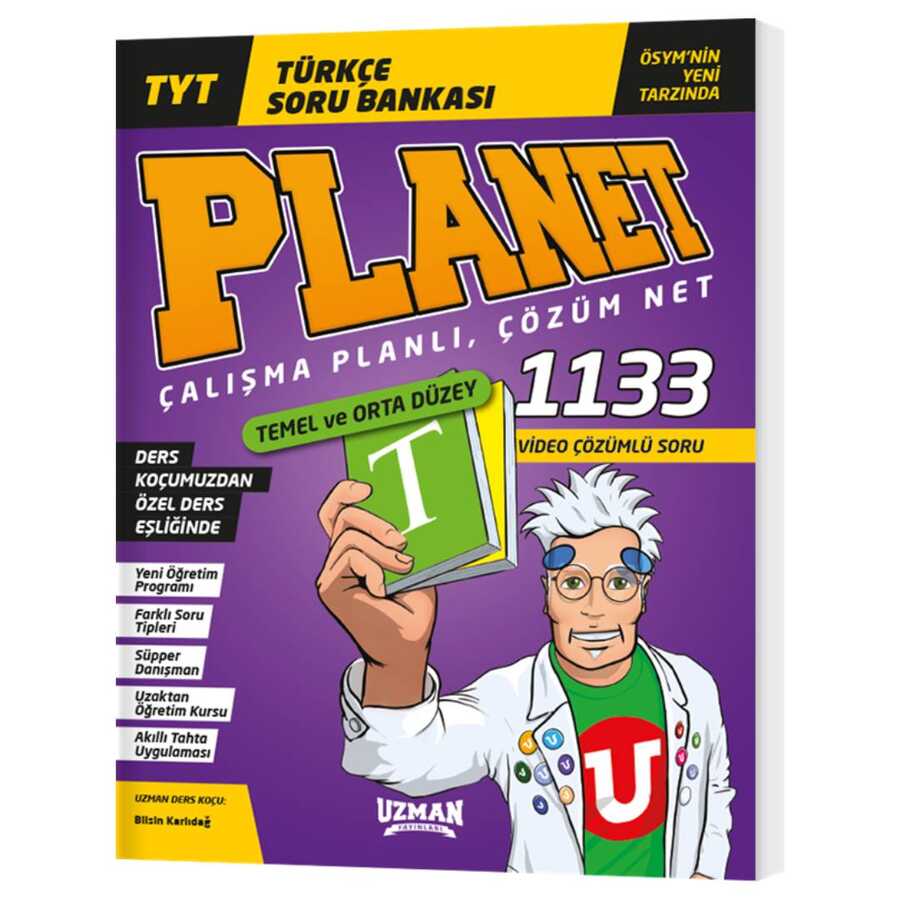 TYT Türkçe Temel Ve Orta Düzey Soru Bankası Planet Uzman Yayınları
