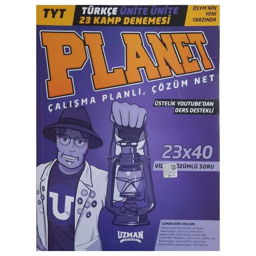 TYT Türkçe Ünite Ünite Planet 23x40 Kamp Denemesi Uzman Yayınları - Uzman Yayınları