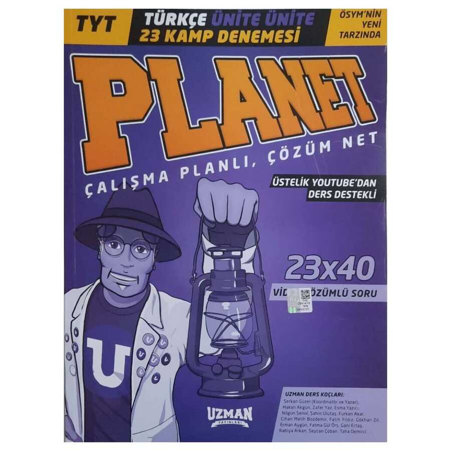 TYT Türkçe Ünite Ünite Planet 23x40 Kamp Denemesi Uzman Yayınları
