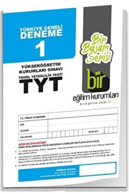 Bir Eğitim Kurumları TYT Türkiye Geneli Deneme 1 - 1