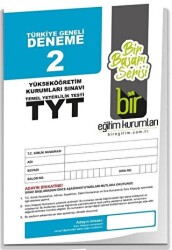 Bir Eğitim Kurumları TYT Türkiye Geneli Deneme 2 - Bir Eğitim Kurumları