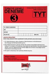 Yargı Yayınevi TYT Türkiye Geneli Deneme 3 - Yargı Yayınevi