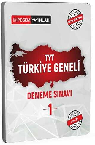Pegem Akademi Yayıncılık TYT Türkiye Geneli Deneme Sınavı 1