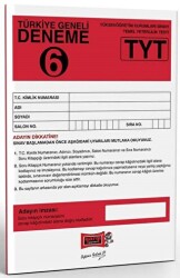 TYT Türkiye Geneli Deneme Sınavı - 6 - Yargı Yayınevi