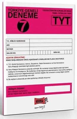 TYT Türkiye Geneli Deneme Sınavı - 1