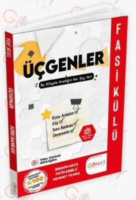 TYT- AYT Matematik Üçgenler Fasikülü Soru Bankası - 1