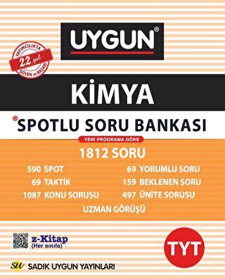 Sadık Uygun Yayınları TYT Kimya Spotlu Soru Bankası - 1