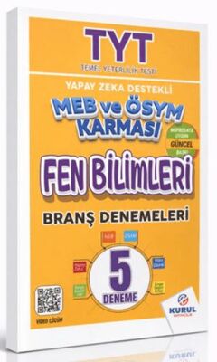 TYT Yapay Zeka Destekli MEB ve ÖSYM Karması Fen Bilimleri 5’li Branş Denemeleri - 1