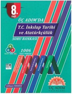 Üç Adım Yayınları 8. Sınıf Üç Adımda TC İnkılap Tarihi ve Atatürkçülük Soru Bankası - 1