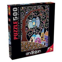 Anatolian Puzzle 500 Parça Üç Baykuş - Anatolian