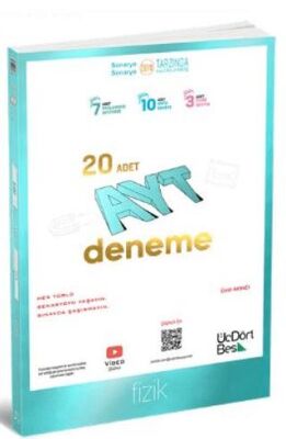 Üç Dört Beş Yayınları 2025 AYT Fizik 20`li Deneme - 1