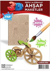 Üç Tekerlekli Bisiklet Ahşap Maket - Halk Kitabevi