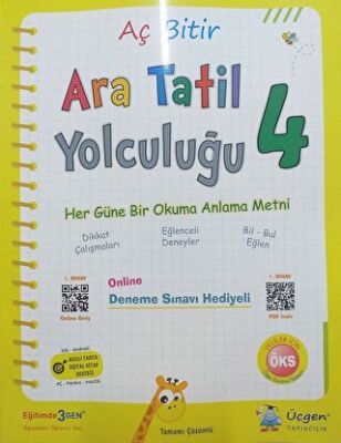 Üçgen Yayıncılık 4. Sınıf Ara Tatil Yolculuğu - 1