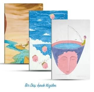 Üçlü Çizgili Defter Seti Bir Düş: İçinde Yüzülen - 1