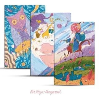 Üçlü Çizgili Defter Seti Bir Rüya: Rengarenk - 1