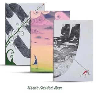 Üçlü Çizgisiz Defter Seti Bir Sevi: Zincirleri Kıran - 1