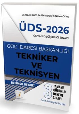 ÜDS 2026 Ünvan Değişikliği Sınavı Göç İdaresi Başkanlığı Tekniker ve Teknisyen Tamamı Çözümlü 3 Dene - 1