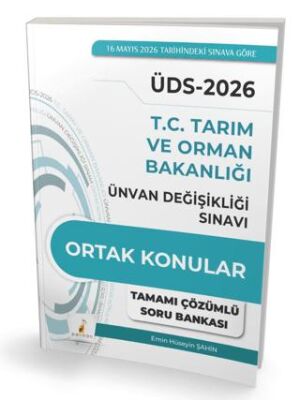 ÜDS T.C. Tarım ve Orman Bakanlığı Ünvan Değişikliği Sınavı Ortak Konular Tamamı Çözümlü Soru Bankası - 1