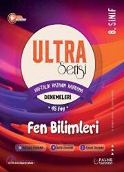 Ultra Serisi 8. Sınıf Fen Bilimleri Deneme Kitabı 45 Föy - Palme Yayınları
