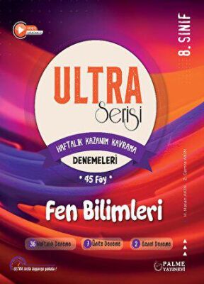 Ultra Serisi 8. Sınıf Fen Bilimleri Deneme Kitabı 45 Föy - 1