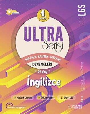 Palme Yayınları Ultra Serisi LGS 1. Dönem İngilizce Denemeleri - 1