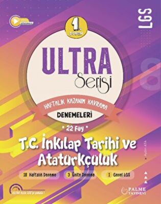 Ultra Serisi LGS 1. Dönem TC. İnkilap Tarihi Ve Atatürkçülük Denemeleri - 1