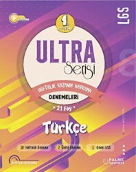 Ultra Serisi LGS 1.Dönem Türkçe Denemeleri - Palme Yayınları