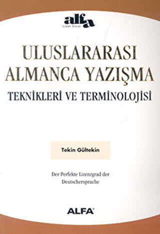 Uluslararası Almanca Yazışma - Alfa Yayınları