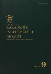 Uluslararası Karadeniz İncelemeleri Dergisi - İnternational Journal Of Black Sea Studies Sayı: 9 - Serander Yayınları