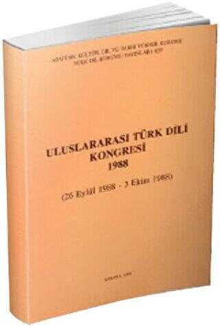 Uluslararası Türk Dili Kongresi 1988