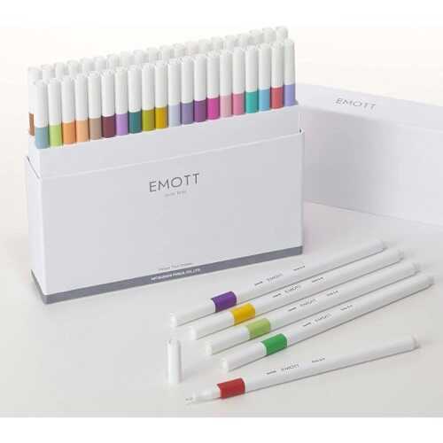 Uni Emott 0.4 Fine Akrilik Uçlu Kalem 40Lı Set - 4