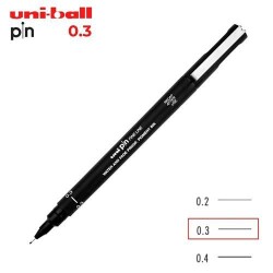 Uni Pin 0.3 Fine Line Akrilik Uçlu Kalem Siyah Pın03-200 - Uniball