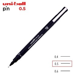 Uni Pin 0.5 Fine Line Akrilik Uçlu Kalem Siyah Pın05-200 - Uniball