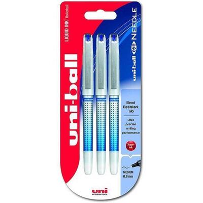 Uniball Eye Needle 0.7 İğne Uçlu Kalem 3Lü Mavi Ub-187S-3P Mavi - 1