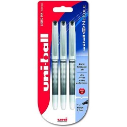 Uniball Eye Needle 0.7 İğne Uçlu Kalem 3Lü Siyah Ub-187S-3P Siyah - Uniball